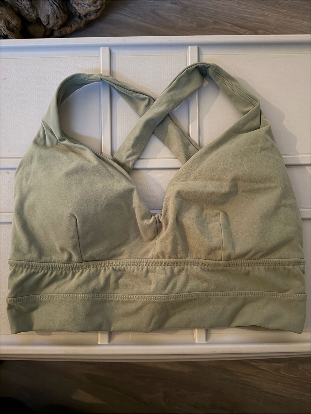 Buffbunny Alpha Sports Bra Sage Green Size Large GUC